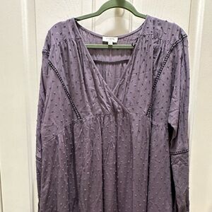 Umgee Beautiful loose size large bohemian dress in pretty gray